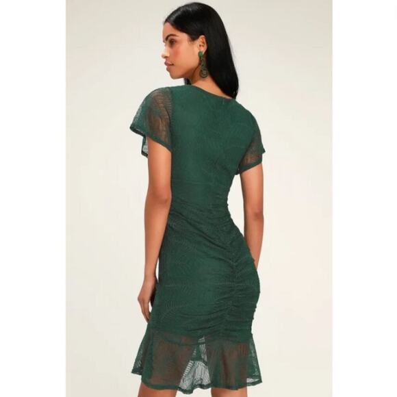 Lulu's Elegant Green Dress - Picture 10 of 10